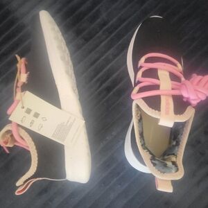 Adidas Black and Pink Athletic Shoes